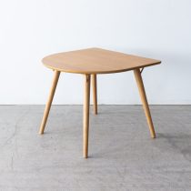 アウトレット家具の［現品SALE］ダイニングテーブル ルネット90 ホワイトオーク突板/ ラバー無垢材