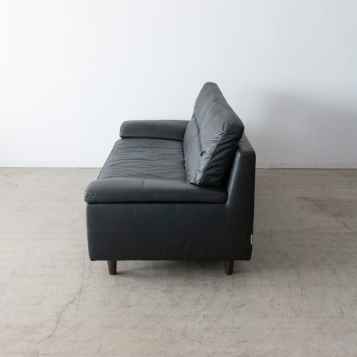 ［現品SALE］SALSA ソファ W2000 ハイバック 本革ブラック（SA）LS74102A-PD6S2-20