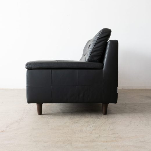 ［現品SALE］SALSA ソファ W2000 ハイバック 本革ブラック（SA）LS74102A-PD6S2-20