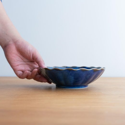 【WEB限定】藍 5寸浅丼 -器市-