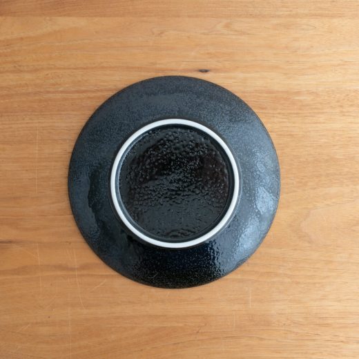 【WEB限定】黒天目 丸6寸皿 -器市-