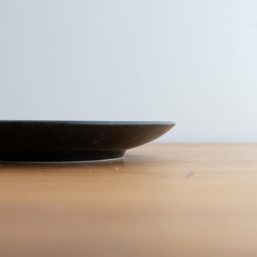 【WEB限定】黒天目 丸6寸皿 -器市-