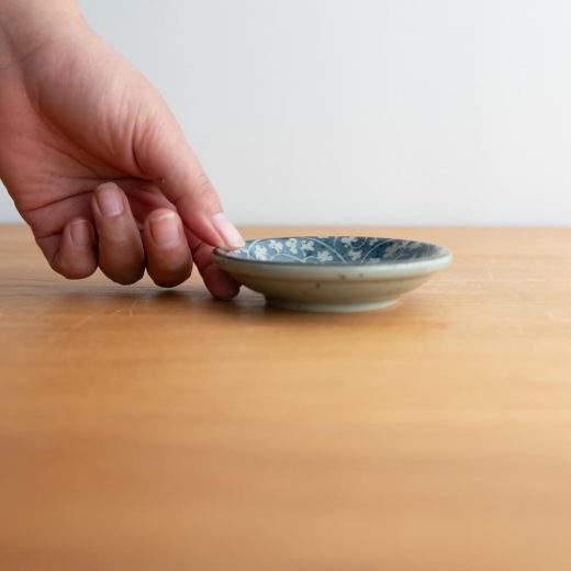 【WEB限定】益子唐草 染付3寸皿 -器市-