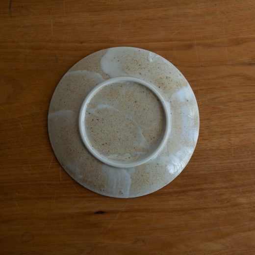 【WEB限定】雪志野 丸5寸皿 -器市-