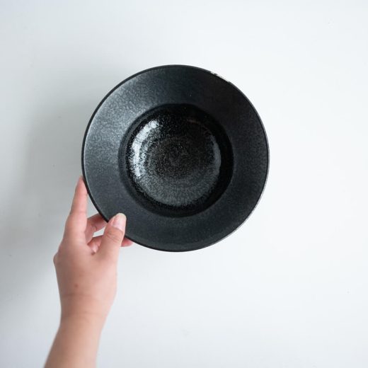 【WEB限定】黒ちぢれ輪二重6.5深鉢 -器市-