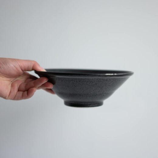 【WEB限定】黒ちぢれ輪二重6.5深鉢 -器市-