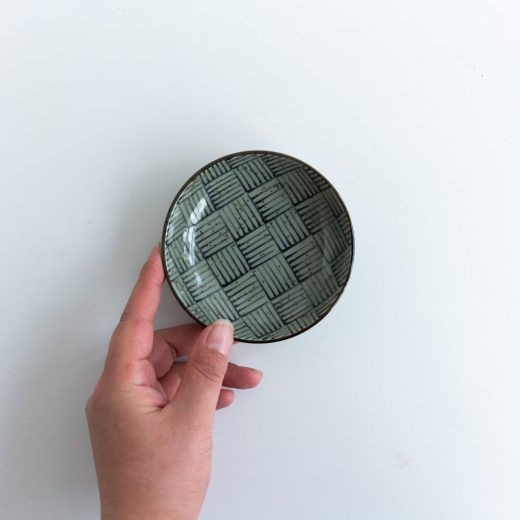 【WEB限定】染付3.3豆皿 籠目 -器市-