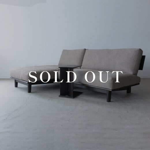 アウトレット家具の［現品SALE］ナガノインテリア ソファ＋サイドテーブルセット- レッドオーク材 LC034 2MSD39 - CMSD39 RO-SD ランク1 売り切れ