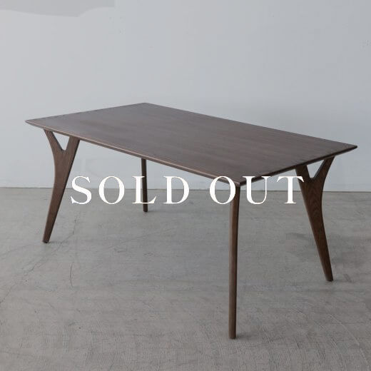 アウトレット家具の［現品SALE］BOSCO ダイニングテーブル 150（DB）DT70505Q 売り切れ