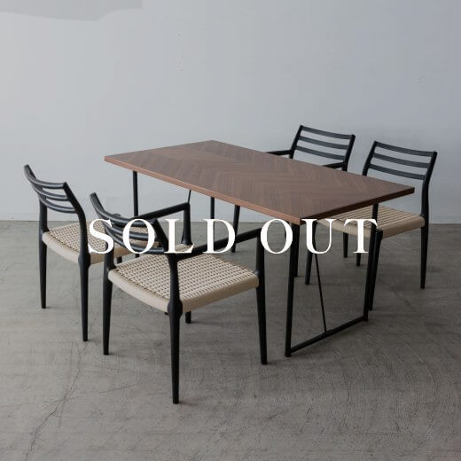アウトレット家具の［現品SALE］ダイニング5点セット 売り切れ