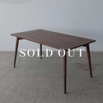 アウトレット家具の［現品SALE］カラメリ ダイニングテーブル アッシュ材 - ウレタン塗装 KRM-150BR L1 売り切れ