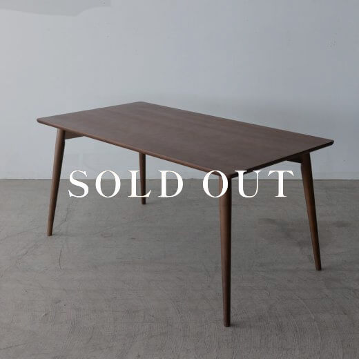 アウトレット家具の［現品SALE］カラメリ ダイニングテーブル アッシュ材 - ウレタン塗装 KRM-150BR L1 売り切れ