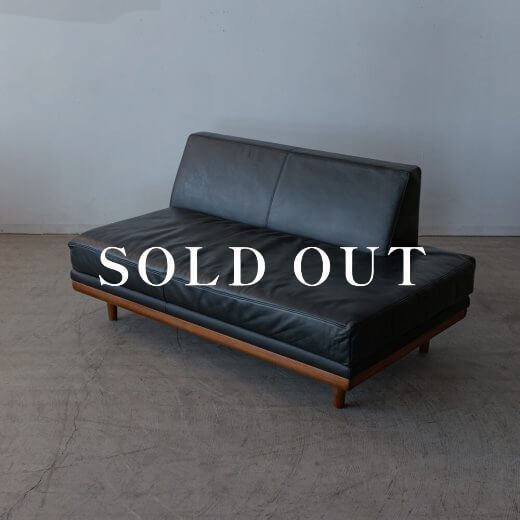 アウトレット家具の【現品SALE】ソファ SHOT アームレスカウチR（本革S2）売り切れ