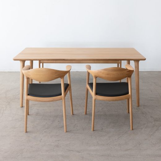 ［現品SALE］BRIDGE アームチェア（NA）座面：R2ブラック（革）