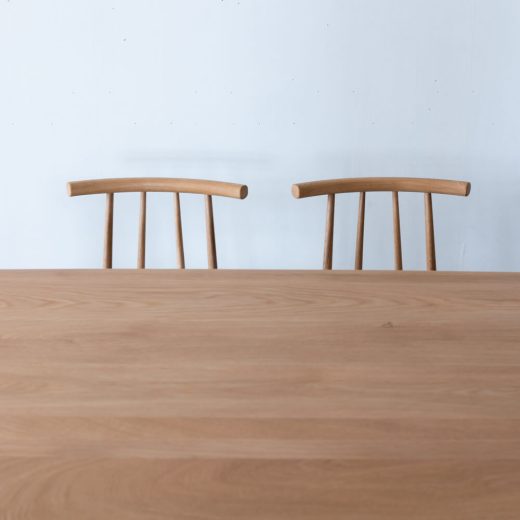 【展示品廃盤特価】Cielo ダイニング4点セット テーブル / チェア×2 / ベンチ（ホワイトオーク無垢材 オイル仕上げ）