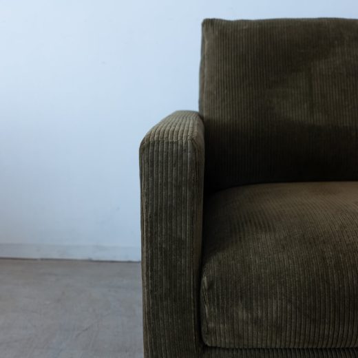 ［現品SALE］試作品 ソファ オルタナ（シリアル） 150  布ウネ カーキ
