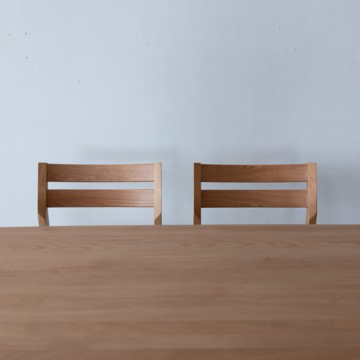 【展示品廃盤特価】Cielo ダイニング4点セット テーブル / エースチェアPVC BK×2 / ベンチ（ホワイトオーク無垢材 オイル仕上げ）