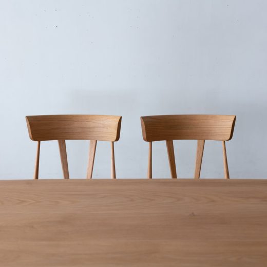 【展示品廃盤特価】Cielo ダイニング4点セット テーブル / シンチェア×2 / ベンチ（ホワイトオーク無垢材 オイル仕上げ）