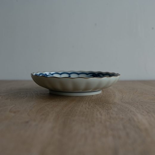 【WEB限定】麻の葉紋 染付5寸皿 -器市-