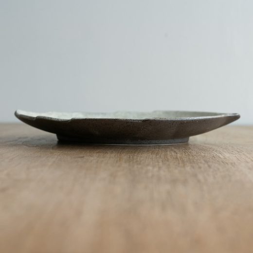 【WEB限定】葉型皿 (大) 白釉 -器市-