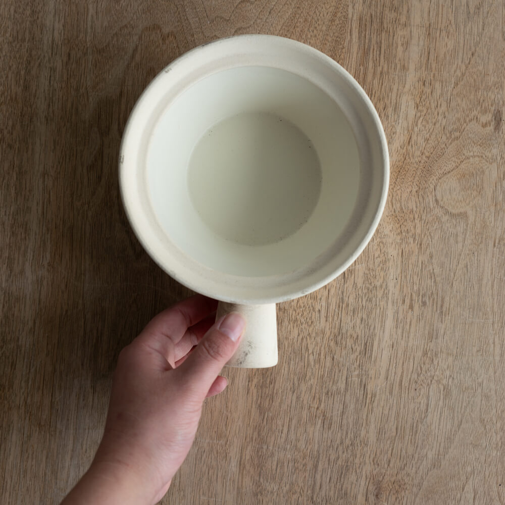 【WEB限定】素焼き片手鍋 WH -器市-