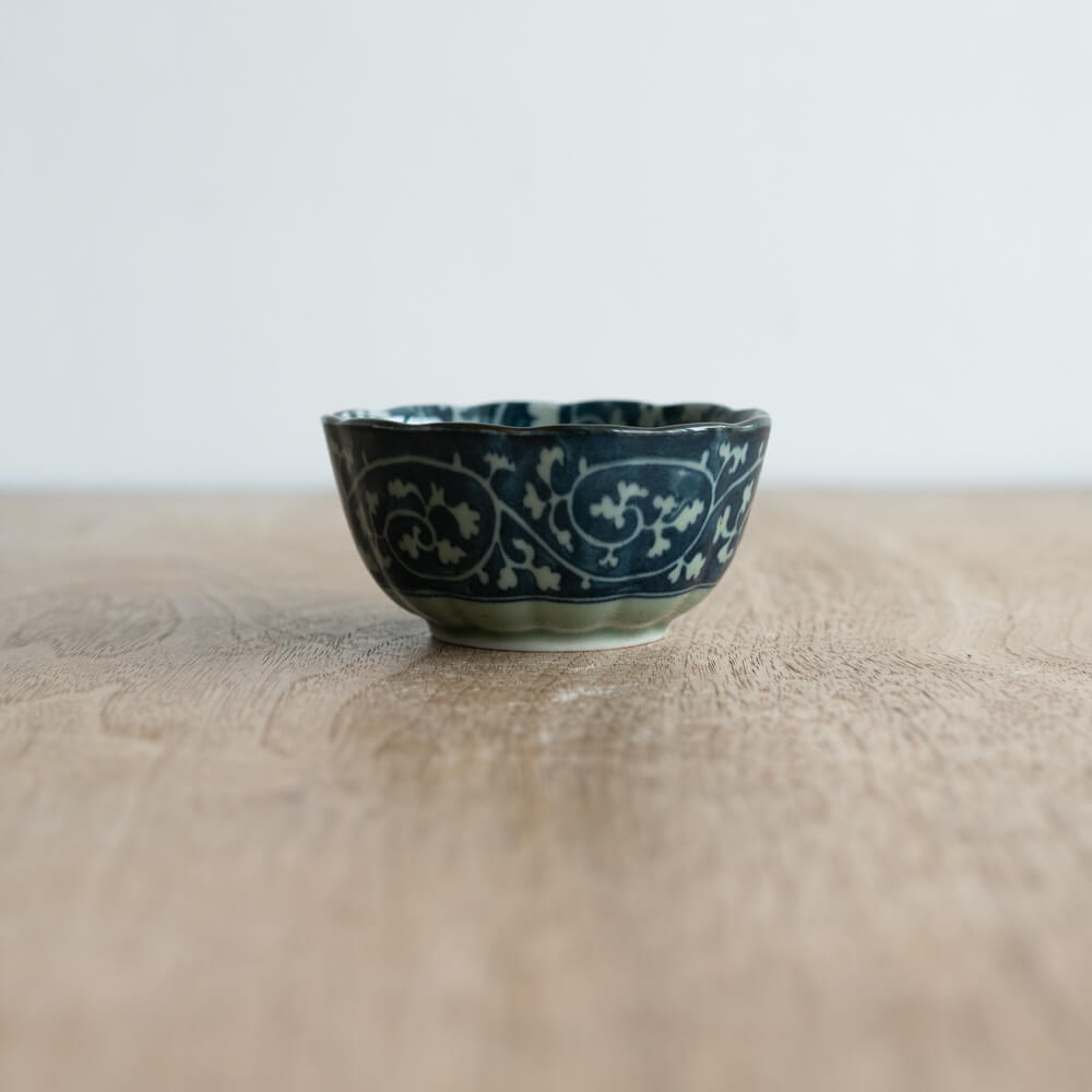 【WEB限定】益子唐草 梅型珍味小付 -器市-