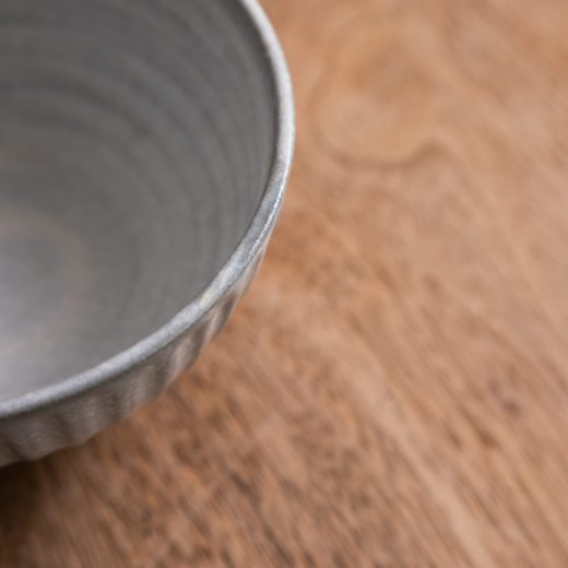 【WEB限定】しのぎ軽量茶碗 白 -器市-