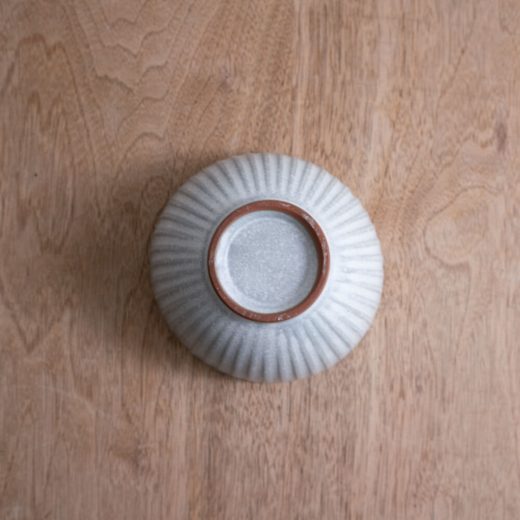 【WEB限定】しのぎ軽量茶碗 白 -器市-