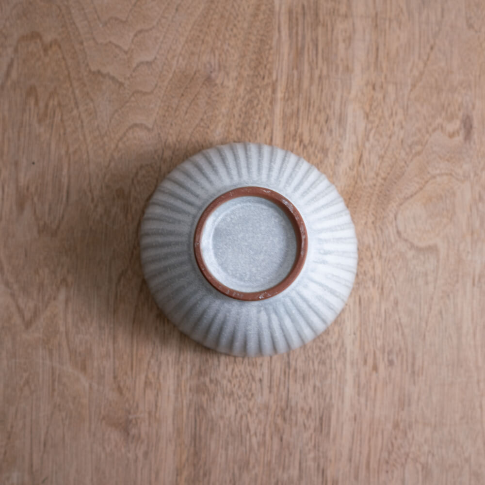 【WEB限定】しのぎ軽量茶碗 白 -器市-