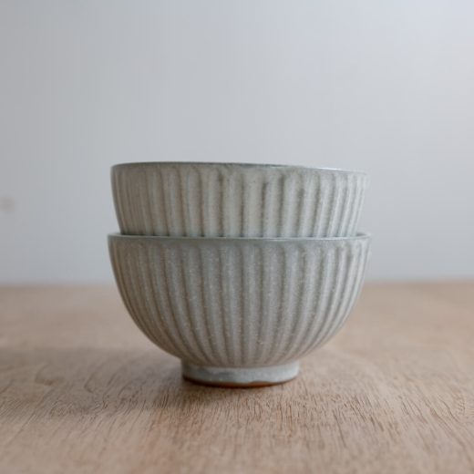 【WEB限定】しのぎ軽量茶碗 白 -器市-