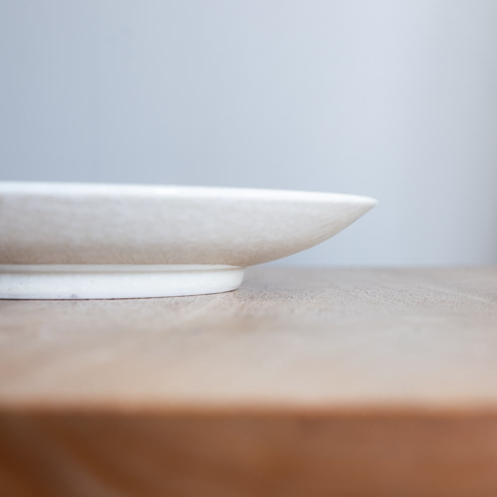 【WEB限定】刻み乱十草 白 尺皿 -器市-