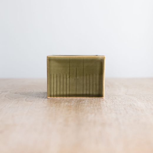 【WEB限定】織部正角切立4寸鉢 -器市-