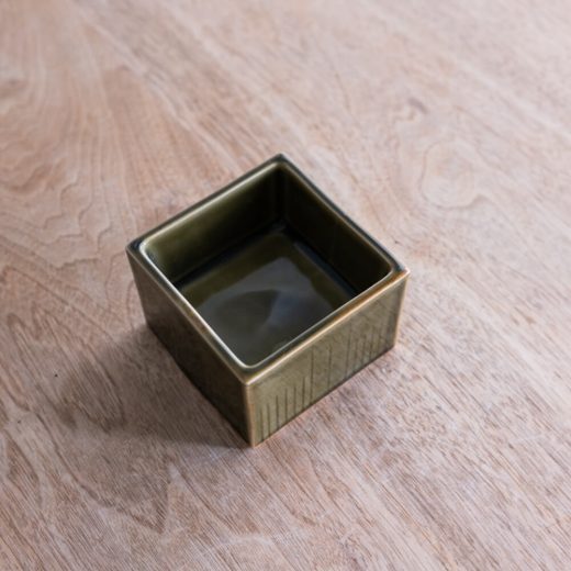 【WEB限定】織部正角切立4寸鉢 -器市-