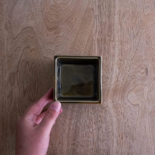 【WEB限定】織部正角切立4寸鉢 -器市-