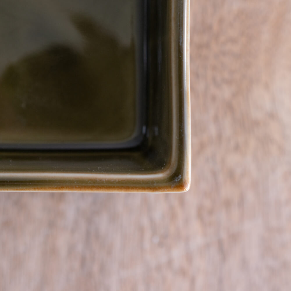 【WEB限定】織部正角切立4寸鉢 -器市-