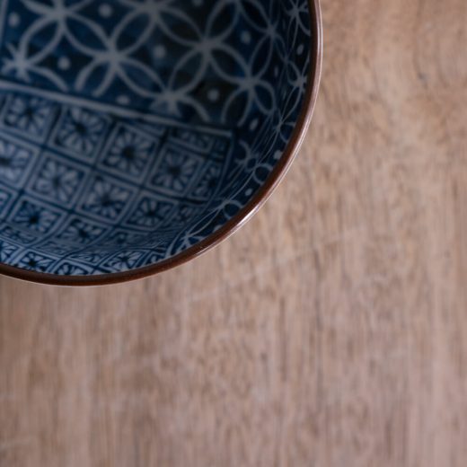 【WEB限定】藍あわせ七宝 深口3.5ボール -器市-