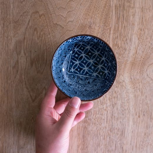 【WEB限定】藍あわせ七宝 深口3.5ボール -器市-