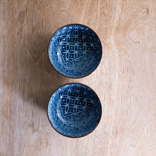 【WEB限定】藍あわせ七宝 深口3.5ボール -器市-