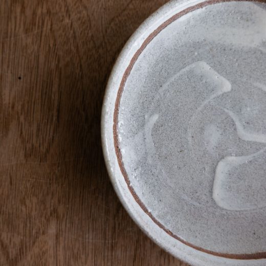 【WEB限定】灰白リムライン丸小皿 -器市-