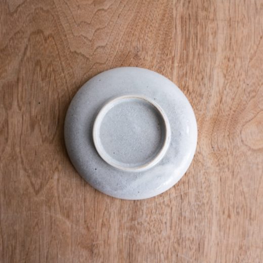 【WEB限定】灰白リムライン丸小皿 -器市-