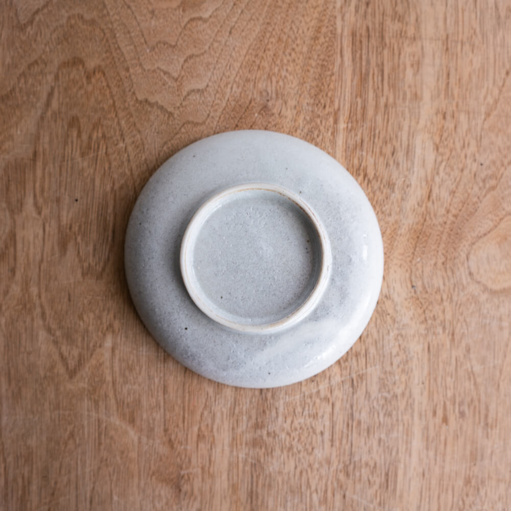 【WEB限定】灰白リムライン丸小皿 -器市-