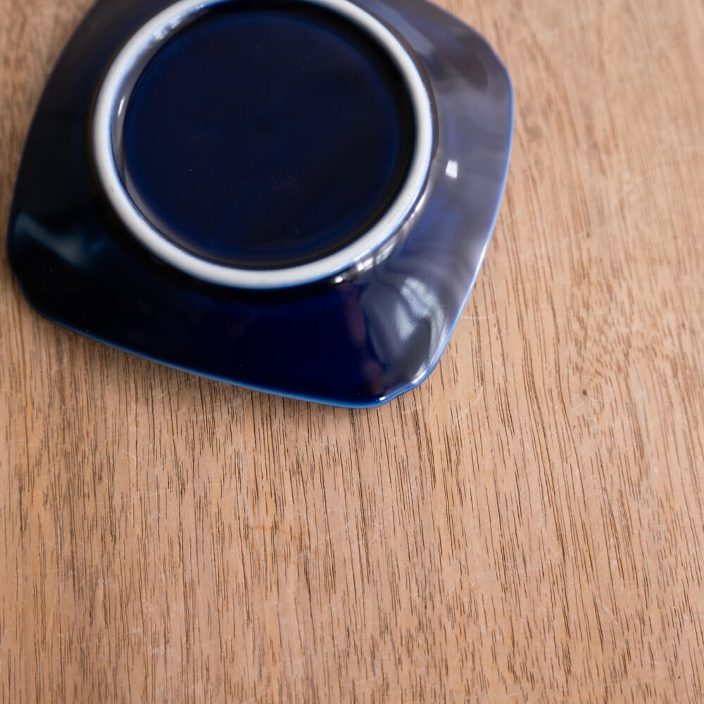 【WEB限定】瑠璃小紋 四角3.5皿 (麻の葉) -器市-