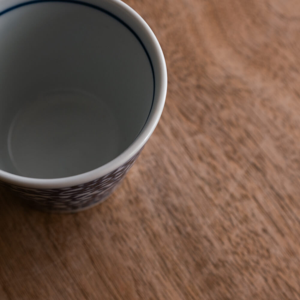 染付ソバ千代久 蛸唐草 -器市-