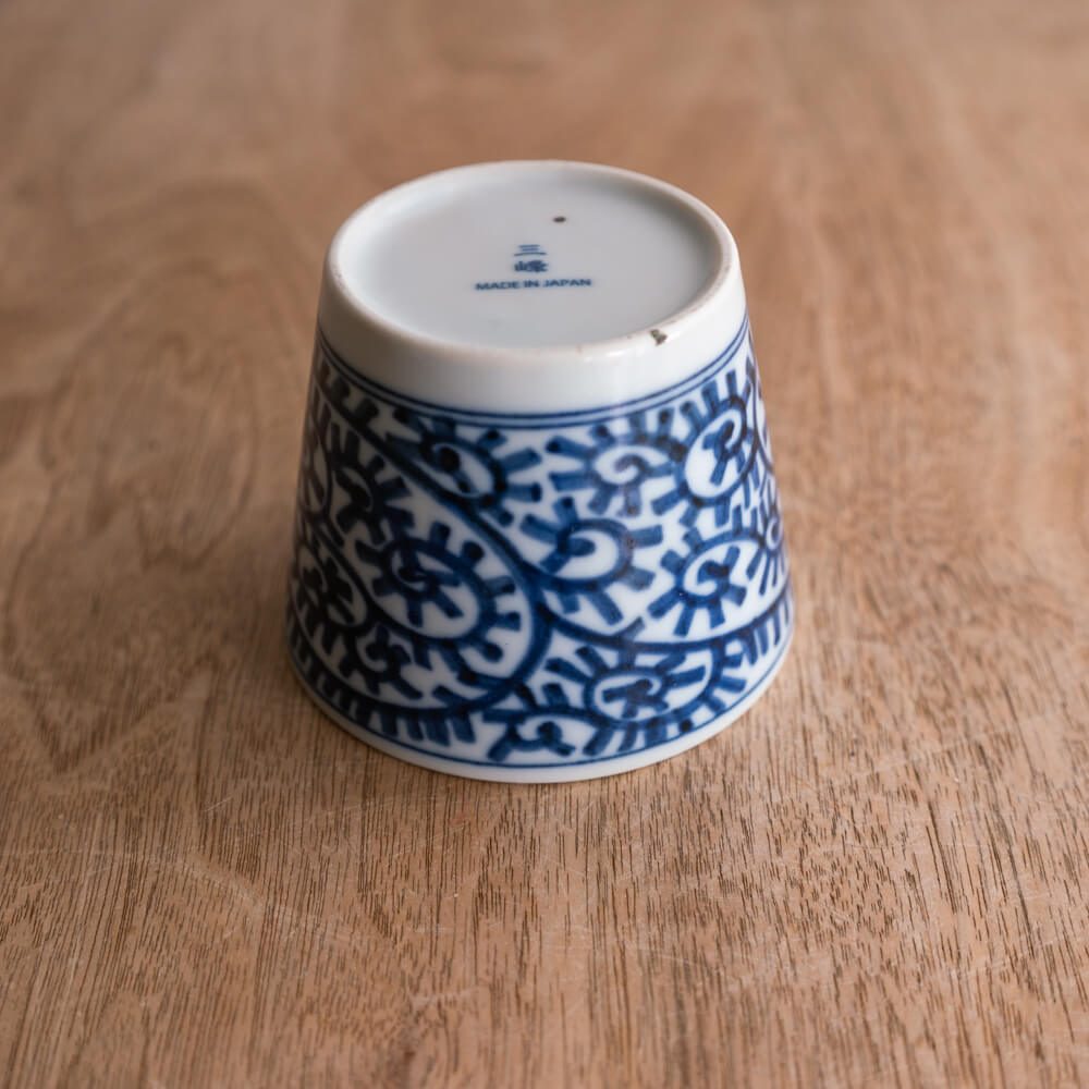 染付ソバ千代久 蛸唐草 -器市-