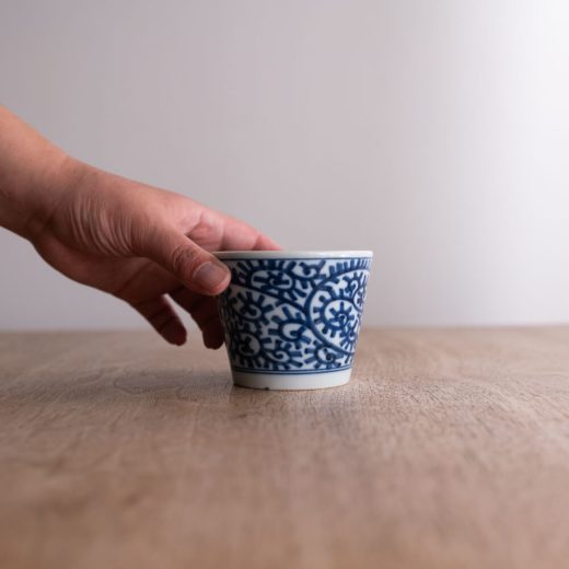 染付ソバ千代久 蛸唐草 -器市-