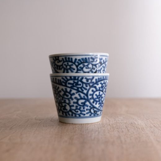 染付ソバ千代久 蛸唐草 -器市-