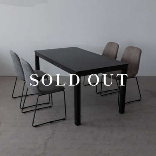 アウトレット家具の［現品SALE］ダークトーンダイニングセット オーク - ウレタン塗装 売り切れ