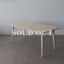 アウトレット家具の［数量限定SALE］ELEGANCE ダイニングテーブル160（ホワイトアッシュ材 Soap仕上げ）売り切れ