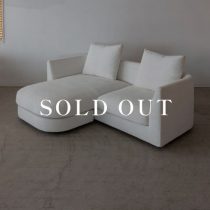 アウトレット家具の［現品SALE］メビウス 3Pカウチソファ W200 ユキネージュ ACアクアクリーン 売り切れ