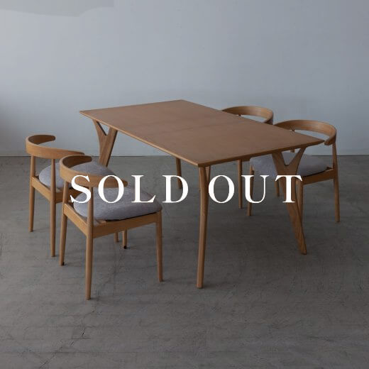 アウトレット家具の［現品SALE］ダイニング5点セット アッシュ - ウレタン 売り切れ